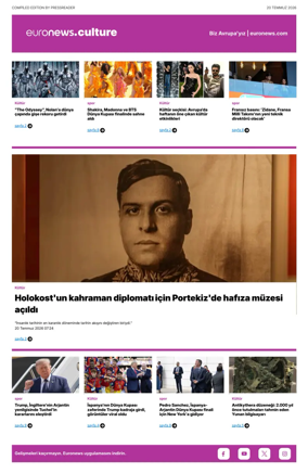 Cover of Euronews Culture and Sport (Turkish) Compiled Edition