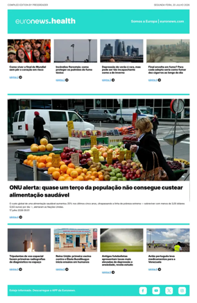 Cover of Euronews Health (Portuguese)
