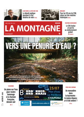Cover of La Montagne (Moulins)