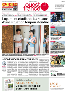 Cover of Ouest France (Auray)