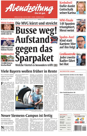 Cover of Abendzeitung Munchen