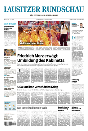 Cover of Lausitzer Rundschau