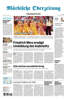 Cover of Markische Oderzeitung Oderland-Echo