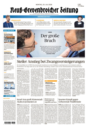 Cover of Neuss-Grevenbroicher Zeitung Neuss