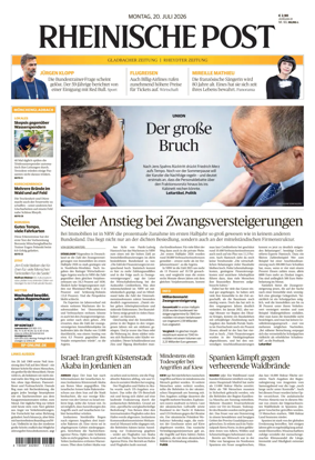Cover of Rheinische Post - Monchengladbach and Korschenbroich