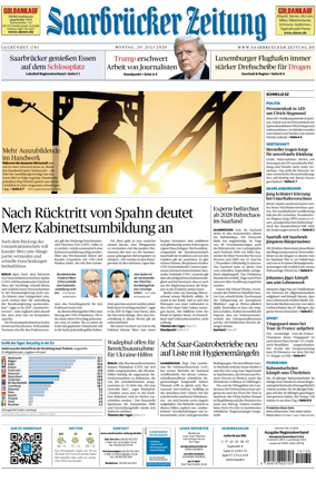 Cover of Saarbruecker Zeitung