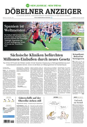 Cover of Sachsische Zeitung (Dobeln)