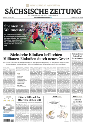 Cover of Sachsische Zeitung (Riesa & Grossenhain)