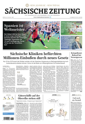 Cover of Sachsische Zeitung (Rodertal)