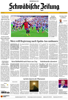 Cover of Schwabische Zeitung (Biberach)