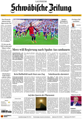 Cover of Schwabische Zeitung (Laupheim)