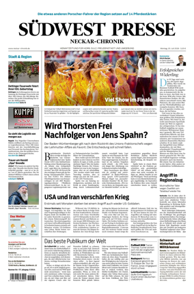 Cover of SUDWEST PRESSE - Neckar-Chronik