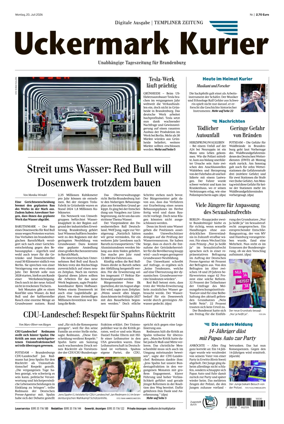 Cover of Templiner Zeitung