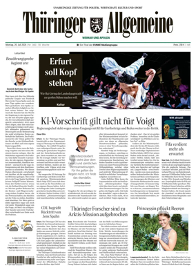Cover of Thuringer Allgemeine (Apolda)