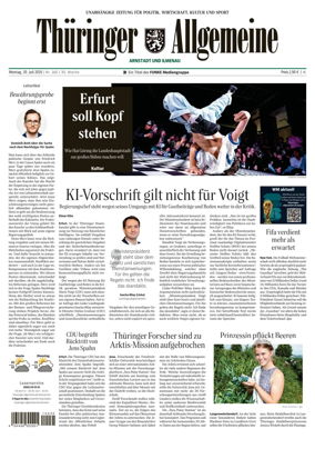 Cover of Thuringer Allgemeine (Arnstadt und Ilmenauz)