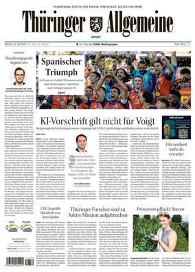 Cover of Thuringer Allgemeine (Erfurt)