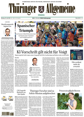Cover of Thuringer Allgemeine (Sommerda)