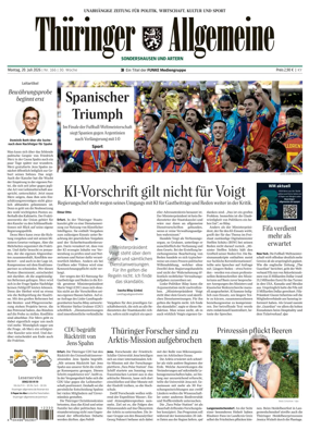 Cover of Thuringer Allgemeine (Sonderhausen und Artern)