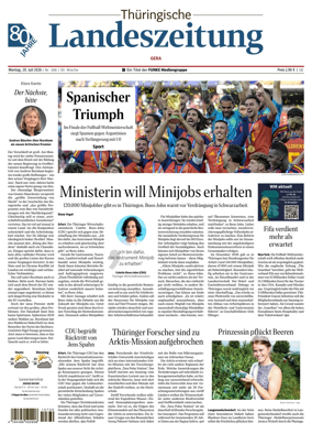 Cover of Thuringische Landeszeitung (Gera)