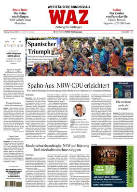 Cover of Westdeutsche Allgemeine Zeitung (Hattingen)