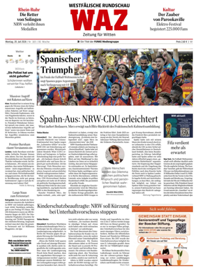 Cover of Westdeutsche Allgemeine Zeitung (Witten)