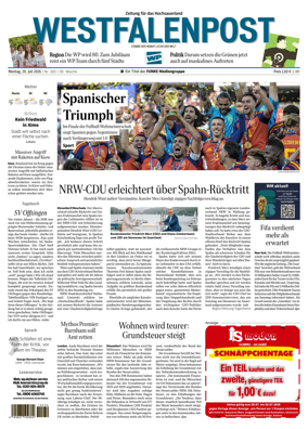 Cover of Westfalenpost (Brilon)