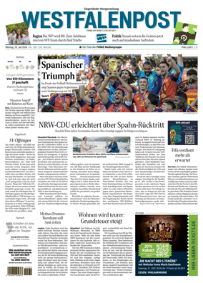Cover of Westfalenpost (Siegen)
