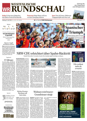 Cover of Westfalische Rundschau (Siegen)