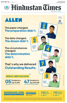 Cover of Hindustan Times ST (Jaipur)