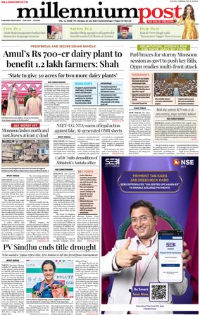 Cover of Millennium Post (Kolkata)
