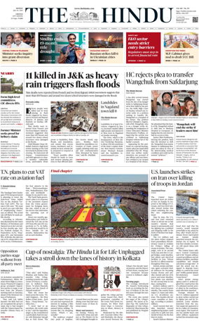 Cover of The Hindu (Chennai)