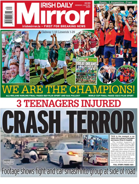 Cover of Irish Daily Mirror