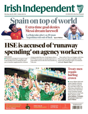 Cover of Irish Independent