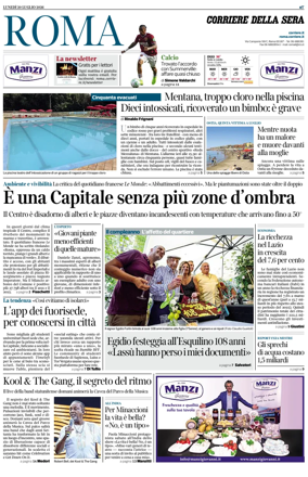 Cover of Corriere della Sera (Roma)