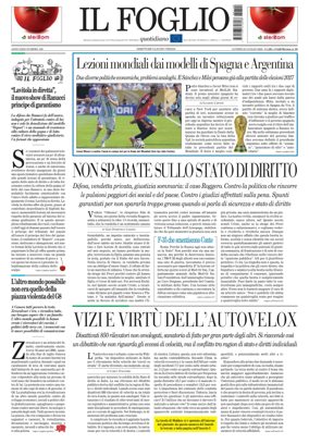 Cover of Il Foglio Quotidiano
