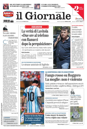Cover of Il Giornale (Italy)