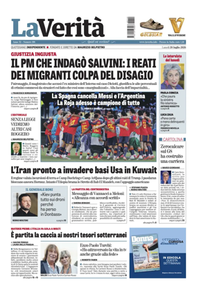 Cover of La Verita (Italia)