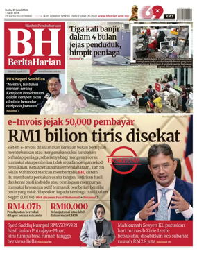 Cover of Berita Harian