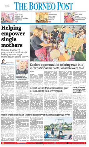 Cover of The Borneo Post (Sarawak)
