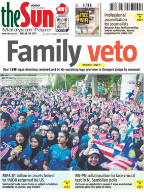 Cover of The Sun (Malaysia)