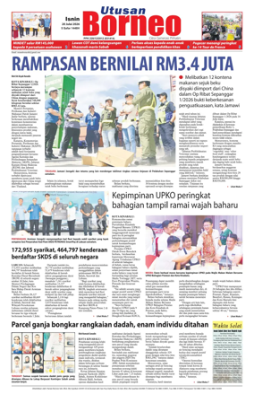 Cover of Utusan Borneo (Sabah)