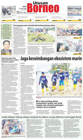 Cover of Utusan Borneo (Sarawak)