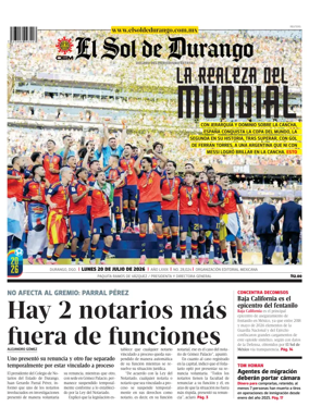 Cover of El Sol de Durango