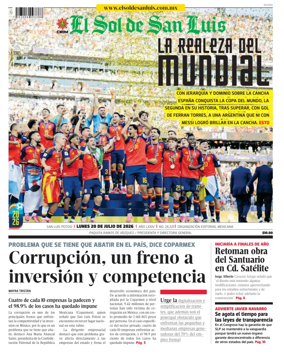 Cover of El Sol de San Luis Potosi