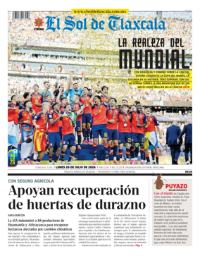 Cover of El Sol de Tlaxcala
