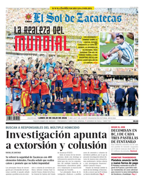 Cover of El Sol de Zacatecas