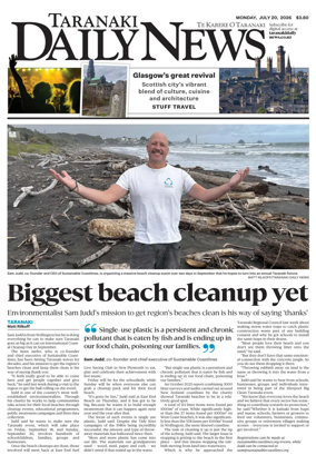 Cover of Taranaki Daily News