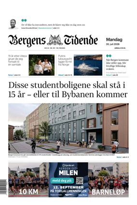 Cover of Bergens Tidende