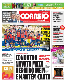 Cover of Correio da Manha