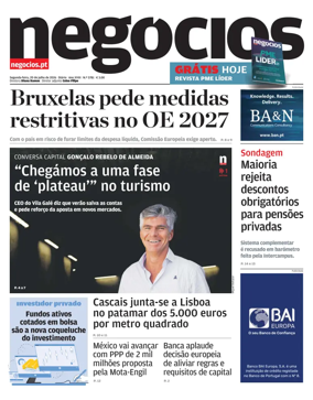 Cover of Jornal de Negocios